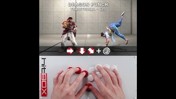 Dragon Punch motion (P1 & P2) on Hit Box #HitBox #HowToHitBox #StreetFighter6 #SF6 #スト6 #Leverless