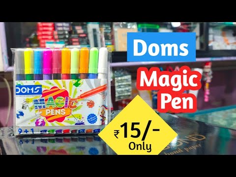 Doms magic pens review & unboxing/Colour changing pens/Stationery haul\  HandWriting #doms #unboxing 