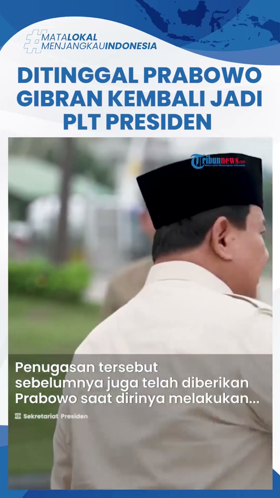Prabowo Kunjungan Kerja ke Luar Negeri, Gibran Kembali Ambil Alih Jabatan Presiden Setiri Pemerintah