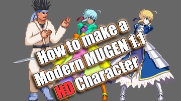 How to make MUGEN HD Character 2021 - Part 1 - Sprites and make Palettes