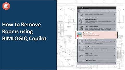 How to remove selected or unused rooms in Revit using BIMLOGIQ Copilot