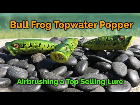 Bullfrog Topwater Poppers - Airbrushing a Top Selling Lure 