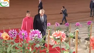 भारत के राष्ट्रपति भवन में डिनर में डोनाल्ड ट्रम्प - donald trump india visit