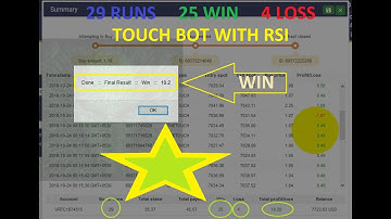 Touch Binary Bot with RSI, RSI Array