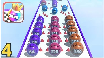 Ball Merge 2048 - All Max Levels Gameplay Android,iOS (Lvls 34-44) Walkthrough Part 4