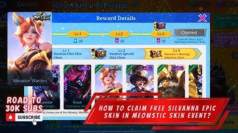 HOW TO CLAIM FREE SILVANNA MEOWSTIC SKIN IN MEOWKIN BLESSING EVENT | MLBB
