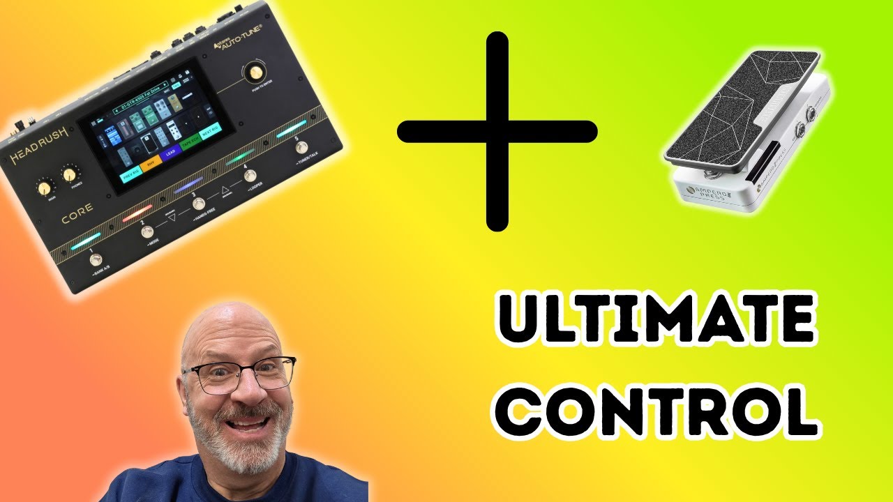 Добавьте двухпозиционную педаль экспрессии к Headrush Core для максимального контроля (также Prim...