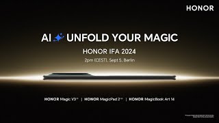 HONOR IFA2024 Global Launch Event (Berlin) LIVE