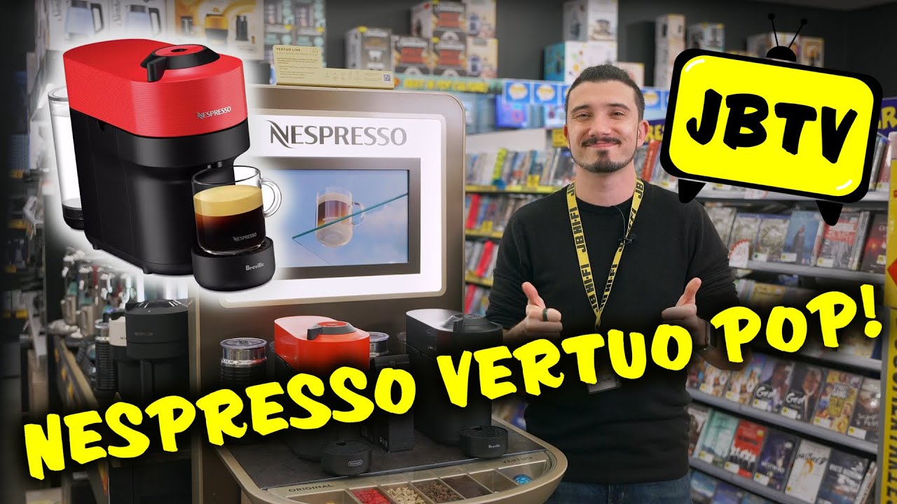 DeLonghi Vertuo Pop Bundle Nespresso Machine (Black) - JB Hi-Fi