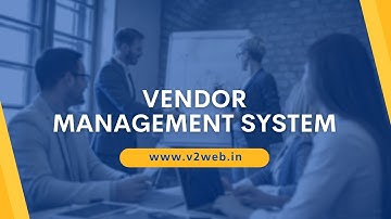 Vendor Management System Software by v2Web