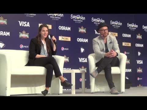 ESCKAZ in Kyiv: Press conference from Luiza Salvador - Portugal