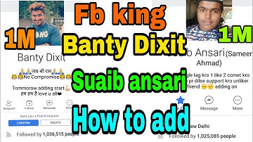 Fb king banty Dixit Suaib ansari how to add || Fb shop ||