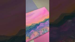 Calming Mountain Painting Process
