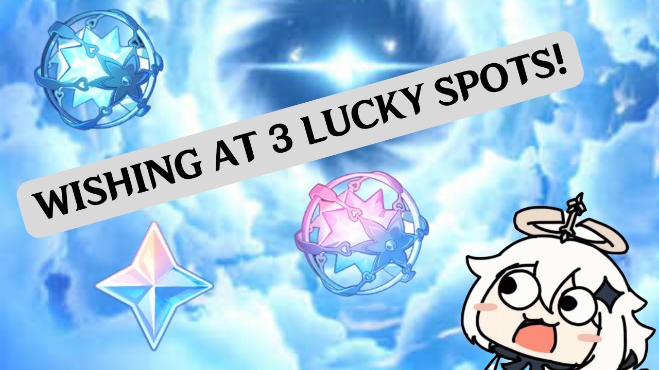 TRYING 3 LUCKY WISHING SPOTS IN GENSHIN IMPACT! Pulling On Standard