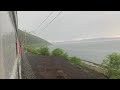 Cab View Train Russia. "Vydrino (Buryatia) - Irkutsk"