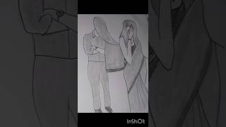 Tera Kandha Mera sukun hai#art #sketch #viral #easydrawing #cute #pencilsketch #cute #trending