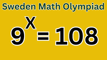 Sweden Math Olympiad: Solve Exponential Equations Algebraically with Logarithms
