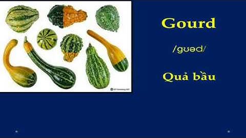 Từ vựng tiếng Anh về các loại rau củ P1| English vocabulary about vegetables