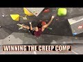 Winning the creep competition at terra firma  bouldering halloween style