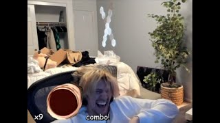 xQc Reacts to Adin Ross' Friend's Laugh