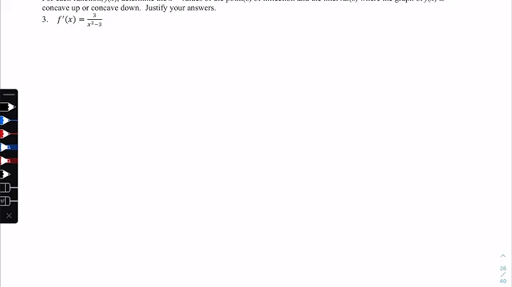 AP Calculus AB Notes 2nd Derivative Sign Diagram Example 3