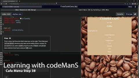 Learn Basic CSS by Building a Cafe Menu - Step 38