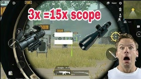 How to Make A 15x scope using 3x scope| PUBG mobile
