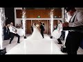 Arab wedding entrance with bride and groom  zaffe drums