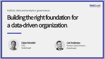 Data analytics governance with NodeGraph and Kozalys