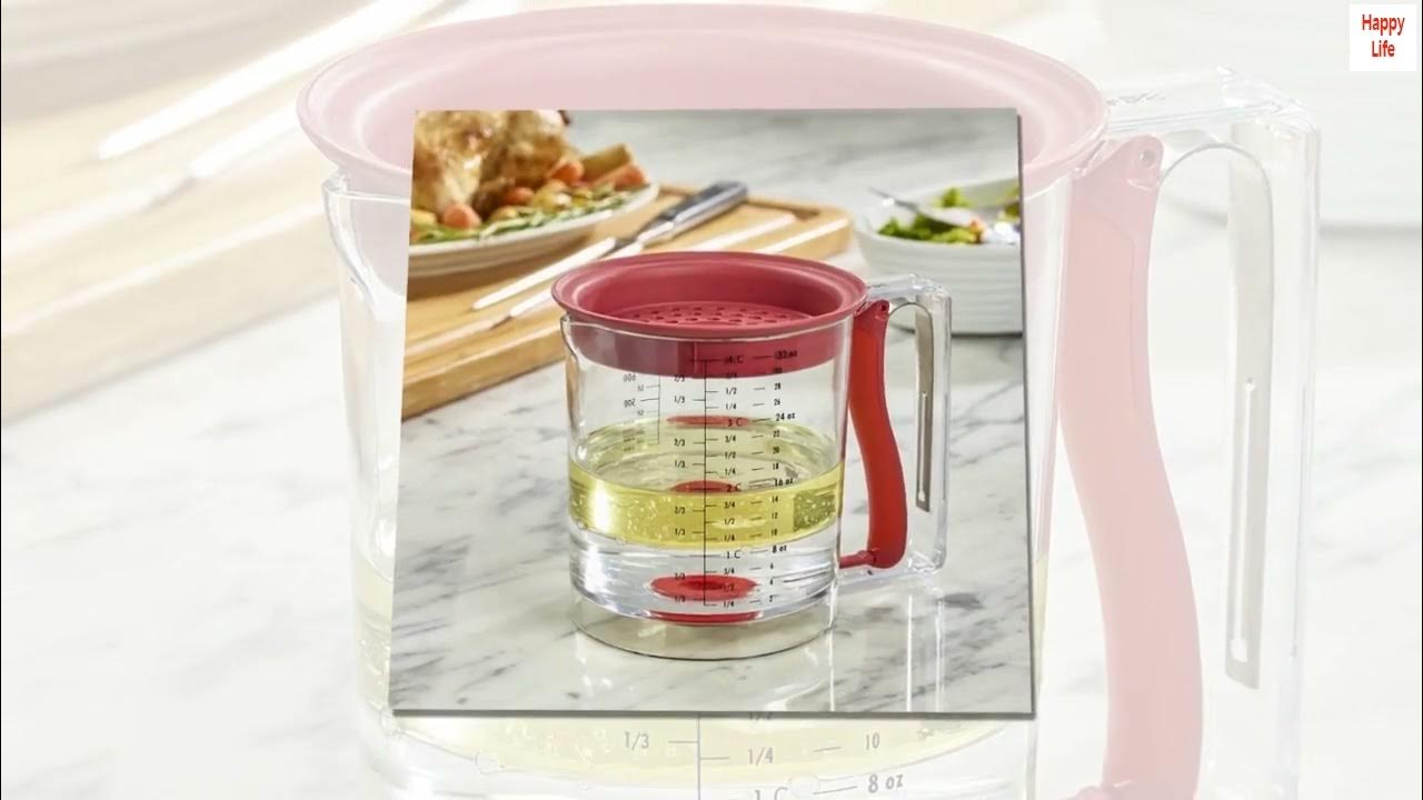 Fat Separator With Easy Bottom Release 4 Cup Fat Gravy - Temu