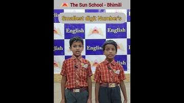 Smallest digit numbers .....#EnglishLanguage #Number #vocabulary #education #THESUNSCHOOL