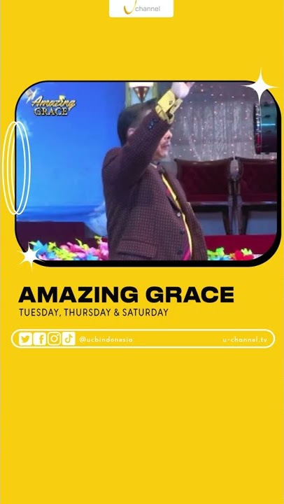 Jangan lupa saksikan kotbah Ps. Timothy di Amazing Grace, tentunya di U Channel TV
