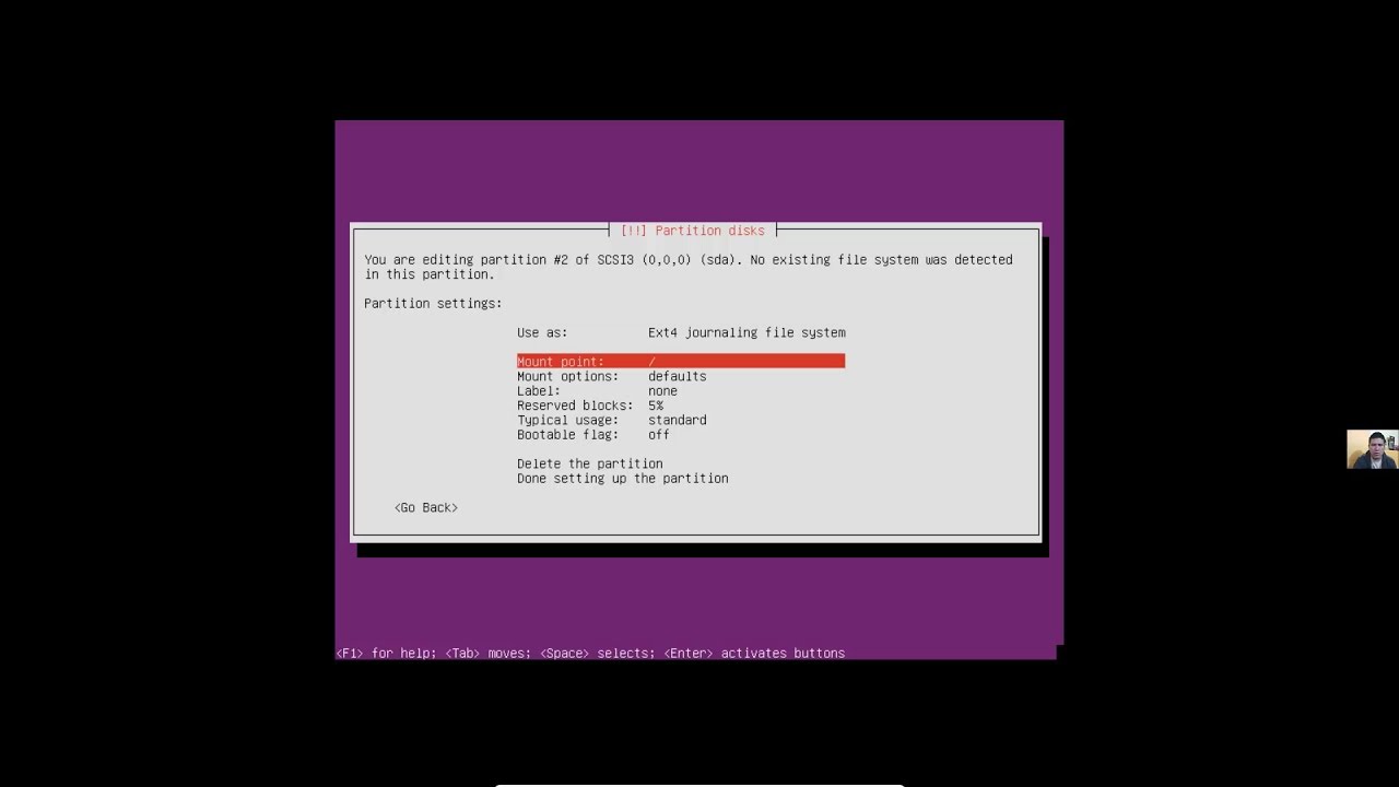 install ubuntu server on virtualbox