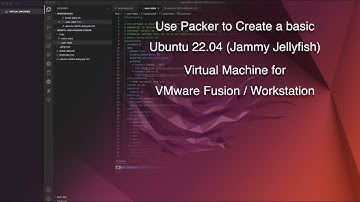 Ubuntu 22.04 LTS Jammy - Packer - VMware Fusion