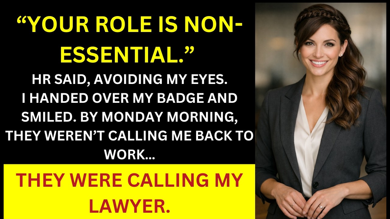 HR Called Me “Non-Essential” on a Friday — By Monday Morning, They Were Calling My Lawyer Instead