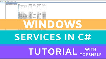 Windows service c# tutorial -  topshelf introduction