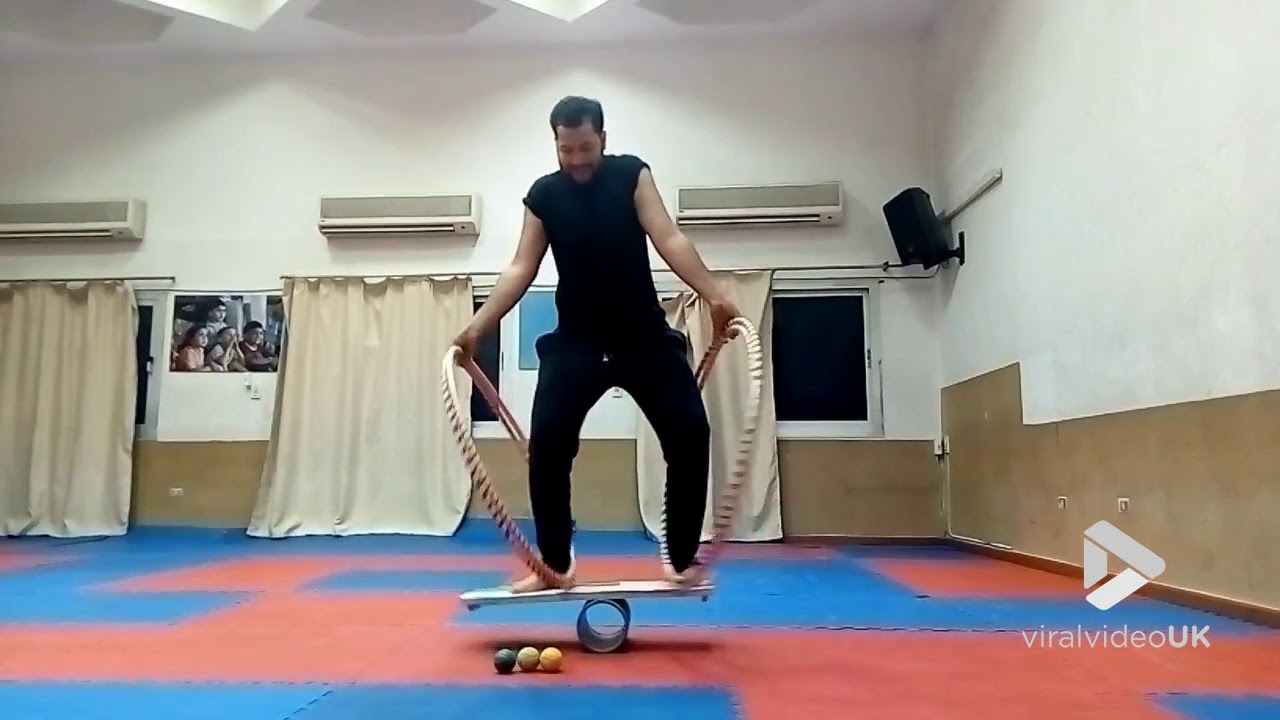 Acrobat shows great skill and balance || Viral Video UK - YouTube