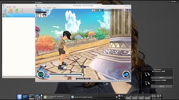 Pangya on Windows 7 under VirtualBox (with 3d accel.) on Gentoo Linux