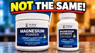 BIG Differences: Dr. Berg Magnesium Glycinate Powder vs Capsules