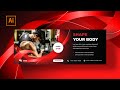 Illustrator Tutorial | Web Banner Design (Fitness Gym)