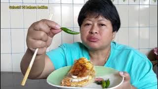 Morning breakfast with cayenne pepper ‼️ Sulastri harvested 15 chilies & dragon fruit. Tkw Taiwan.