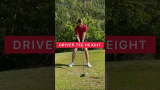 I tee the ball up so that half sits above the crown and half sits below 🚀 #golf #golftips #shorts