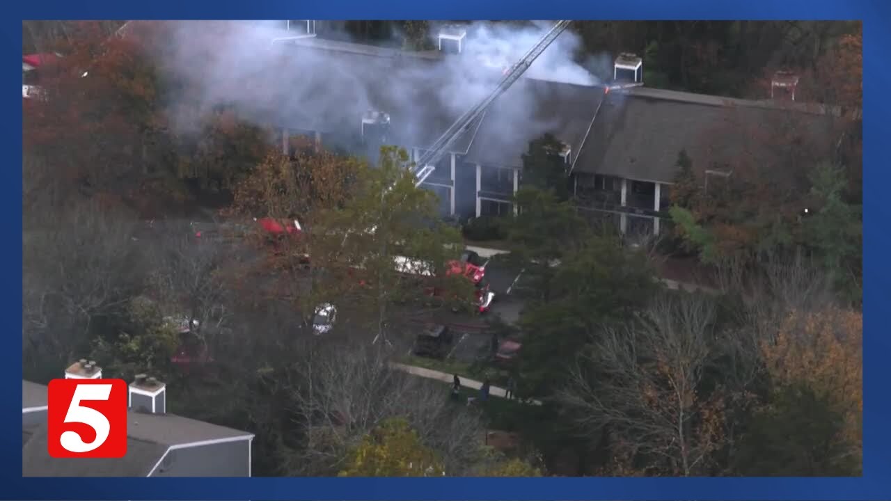 Nashville firefighters respond to blaze at Breckenridge Apartments in ...