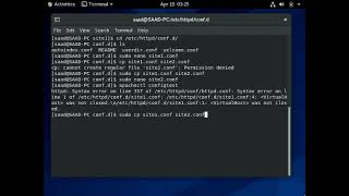اعداد ميزة Virtual host في خادم الويب Apache