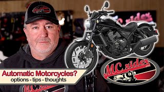 Automatic Motorcycles - Options, Tips, Pros Cons