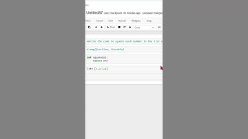 Python Code to square each number in the  list using map function #python #viralshorts #shorts