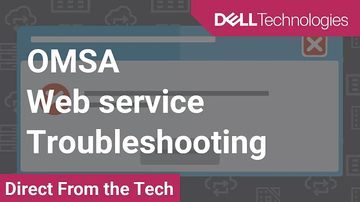 Troubleshooting the OpenManage Server Administrator Webserver Service