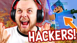 KILLED BY TWO HACKERS in BEDWARS!! - Minecraft Mini Game