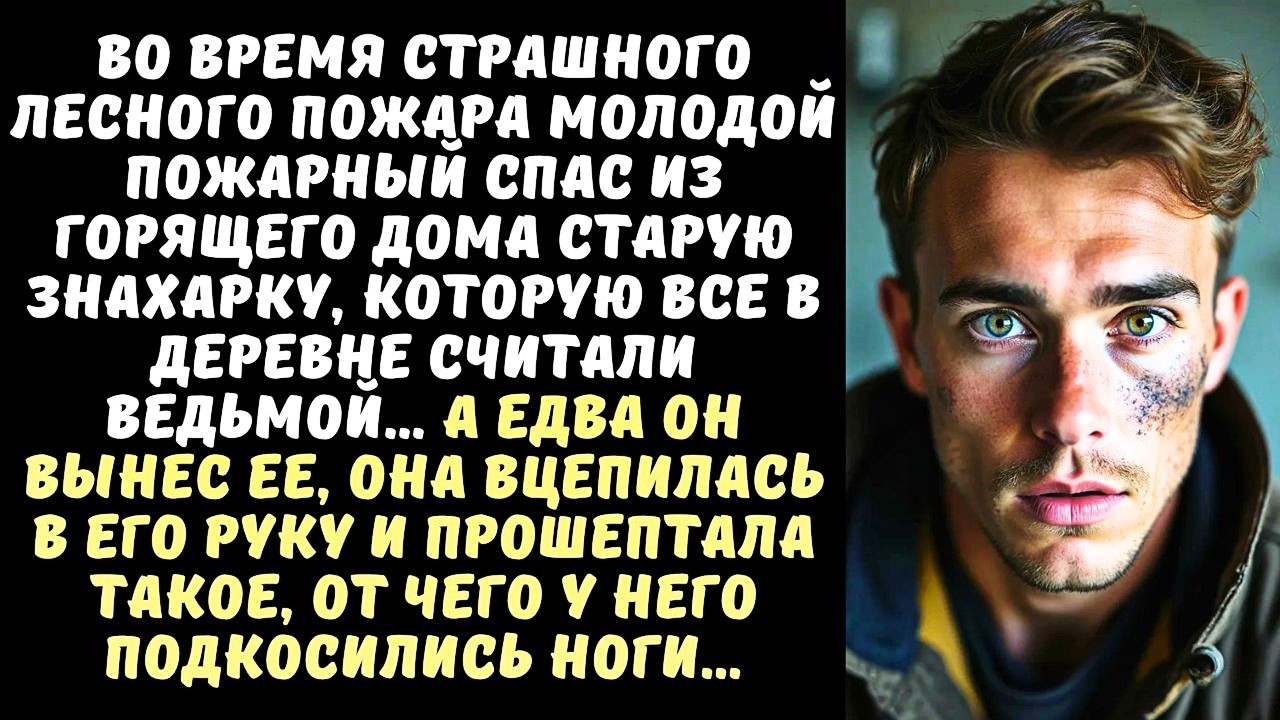 ПОЖАРНЫЙ вынес из огня ЗНАХАРКУ, а она схватила его за руку и прошептала то, от чего он побледнел...