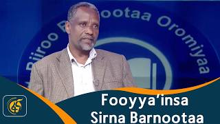 Fooyya’insa Sirna Barnootaa
